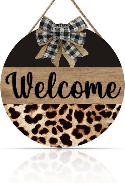 Gancho puerta leopardo colgante 12x12pulg