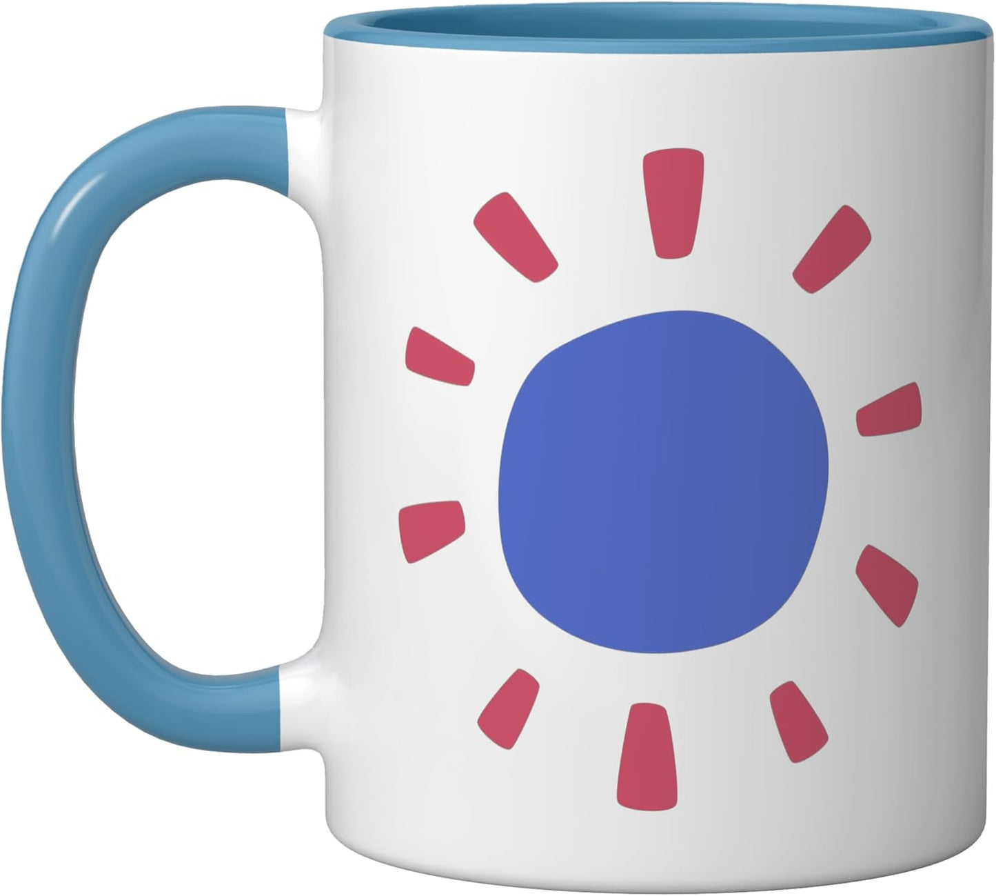 Taza Cerámica Modern Sun Azul/Blanco
