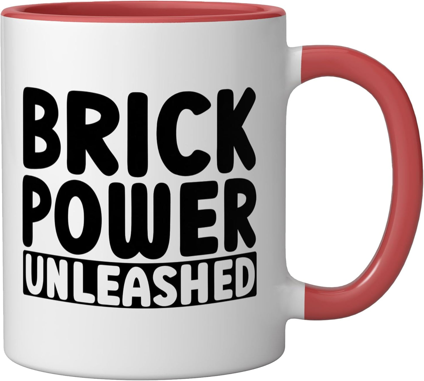 Taza Cerámica Juego de Bloques Roja/Blanca