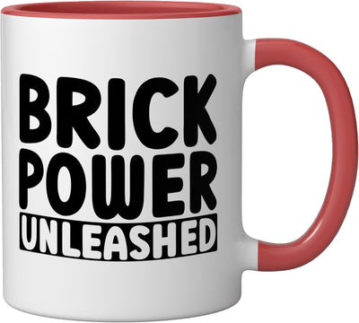 Taza Cerámica Juego de Bloques Roja/Blanca