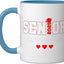 Taza Cerámica para Banda de Música Azul/Blanco