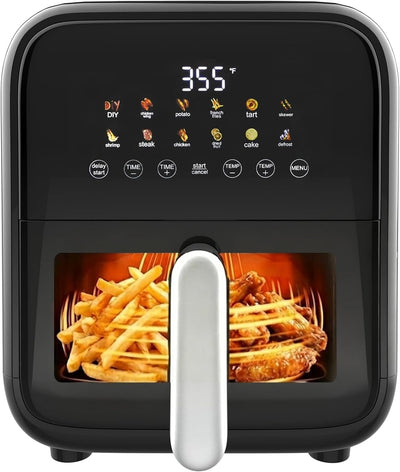 Freidora aire 12en1 7.5qt digital con cesta antiadherente