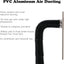 Conducto aire 4pulg negro flexible 15ft kit ventilación aluminio
