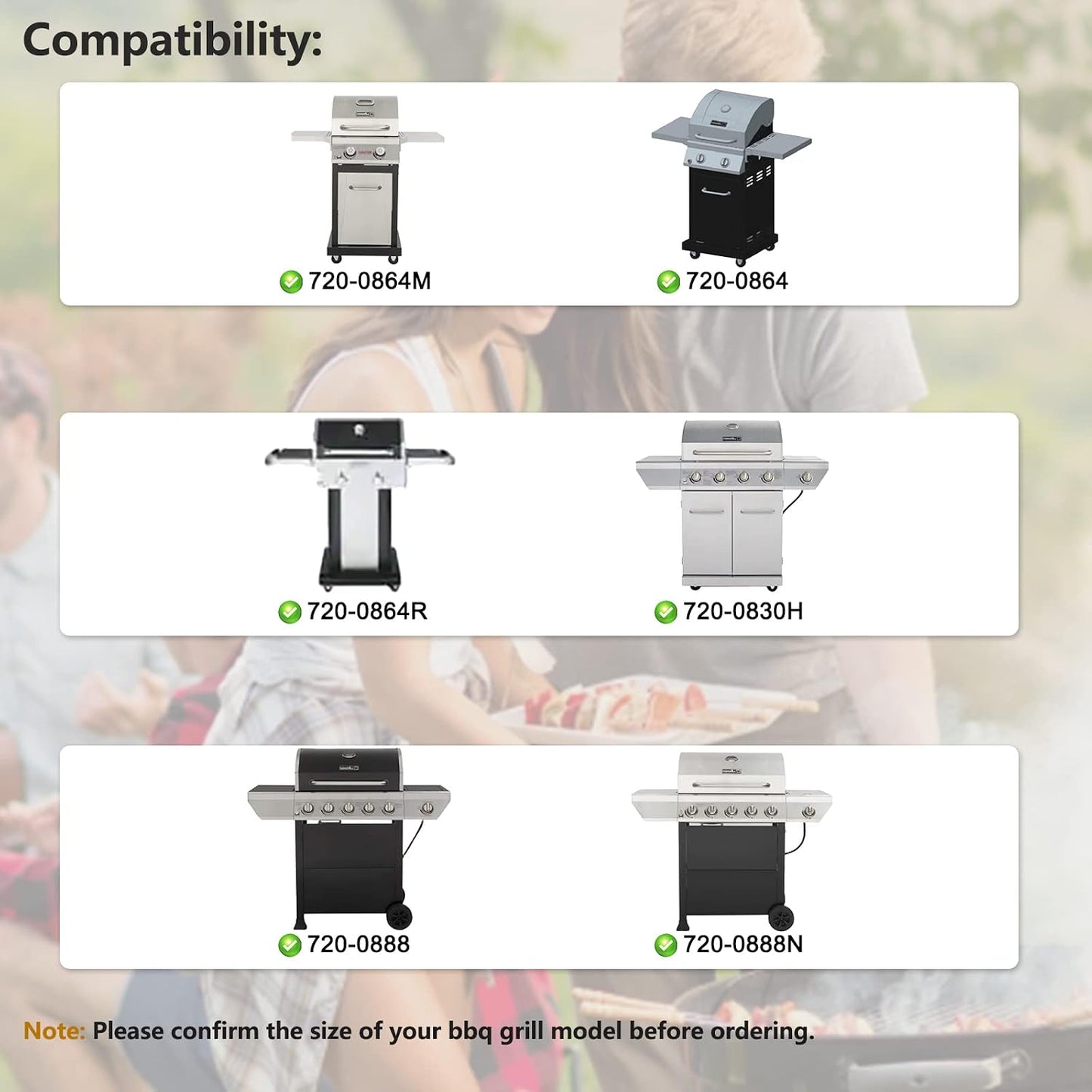 Repuesto placas y quemadores Nexgrill 720-0864