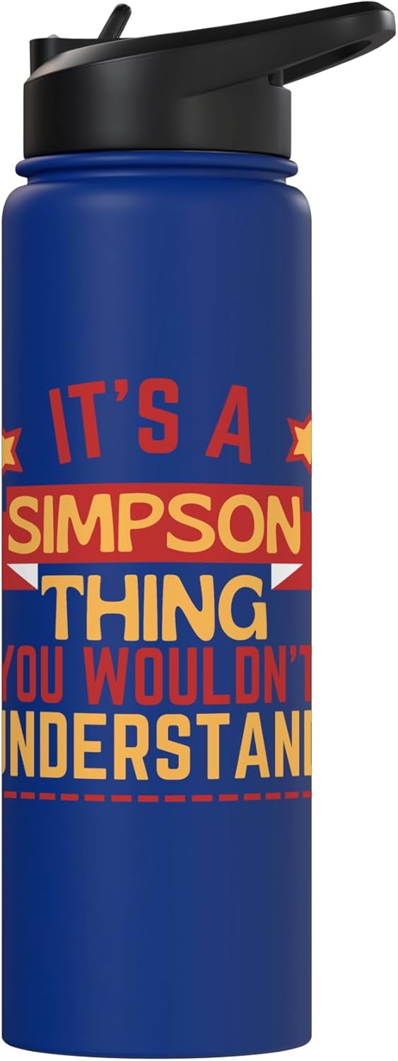 Botella de agua aislada de acero inoxidable simpson