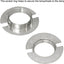 9 Anillos Enchufe Luz G9 Aleación 3/4pulg Plateado