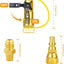 Kit adaptador propano 1/4 pulg a 3/8 pulg con conexión rápida