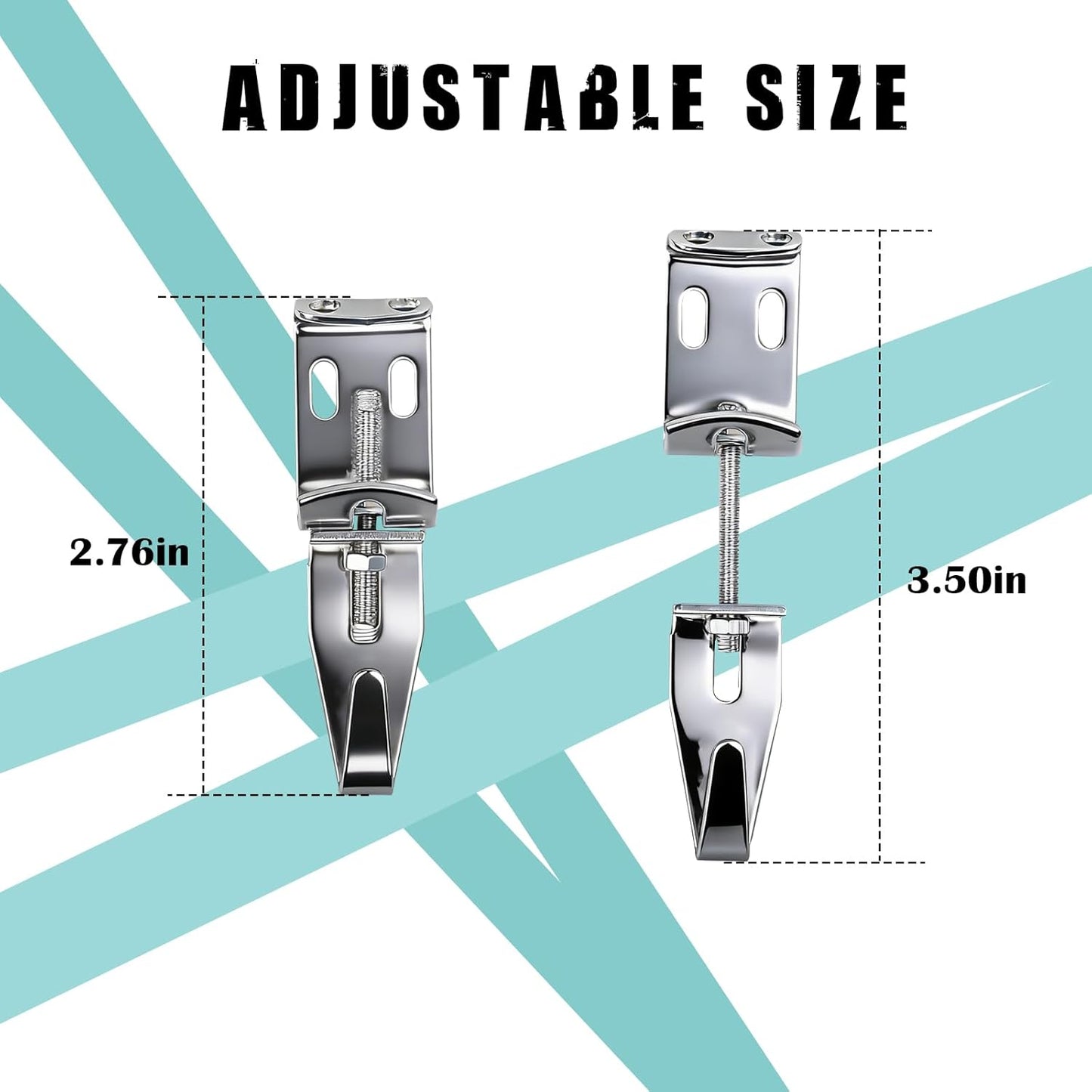 Ganchos ajustables para cuadros y espejos 100lb 2 Pzas