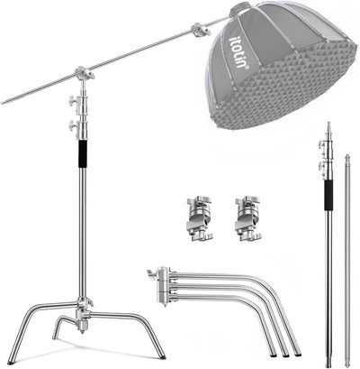 Soporte C brazo pluma 10.5pies para estudio luz reflector