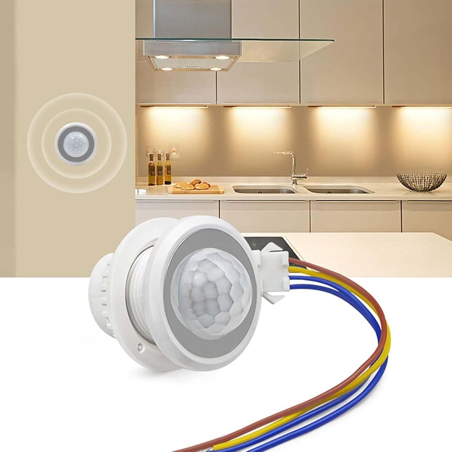 Pack 6 Interruptores Sensor Movimiento PIR 85-265V Modo Nocturno