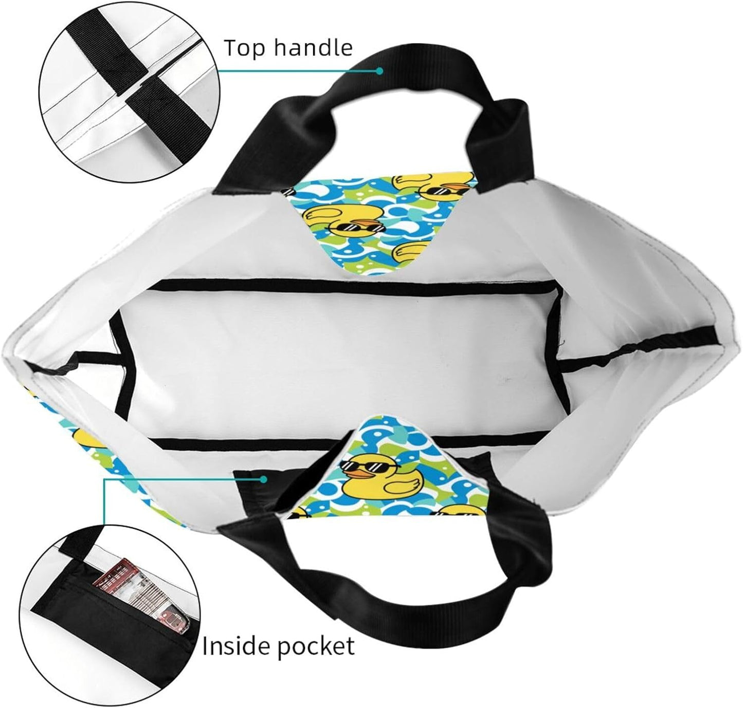 Bolsa de comestibles reutilizable grande lavable para compras