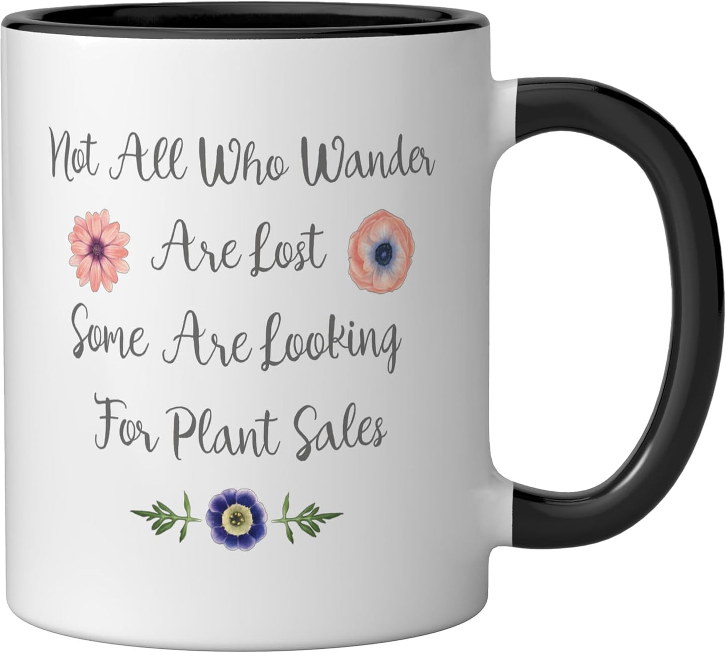 Taza cerámica para venta de plantas Negro/Blanco