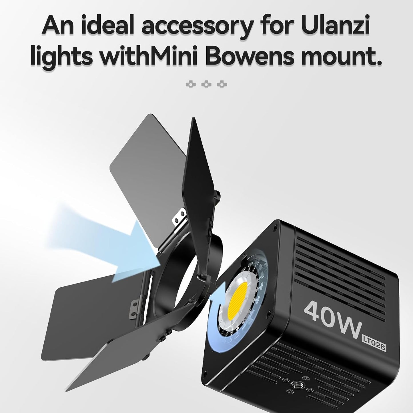 Bafle luz 4 hojas para Ulanzi LT028 40W COB