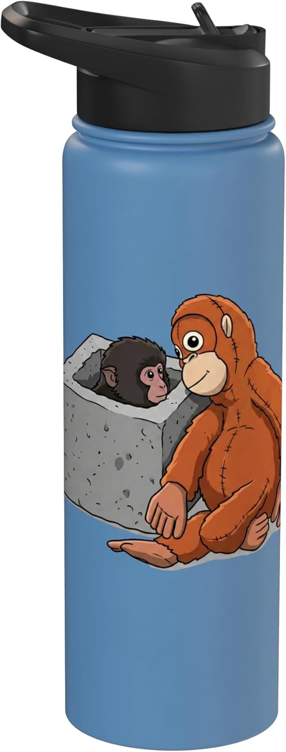 Botella de agua aislada de acero inoxidable Baby Monkey Punch