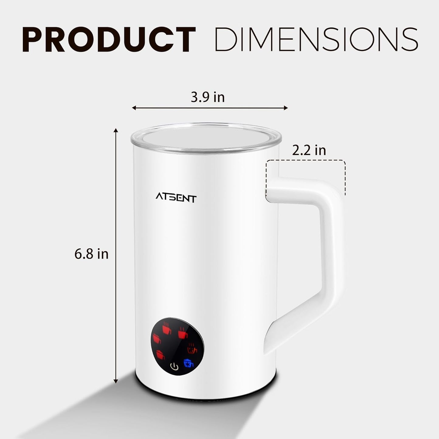 Espumador de leche 6 en 1 con vaporizador eléctrico para café, capuchino y chocolate