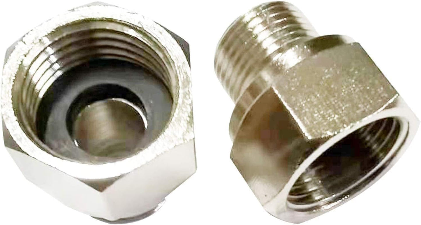 Adaptador grifo G1/2 a UNF9/16 latón compresión 2 Pzas