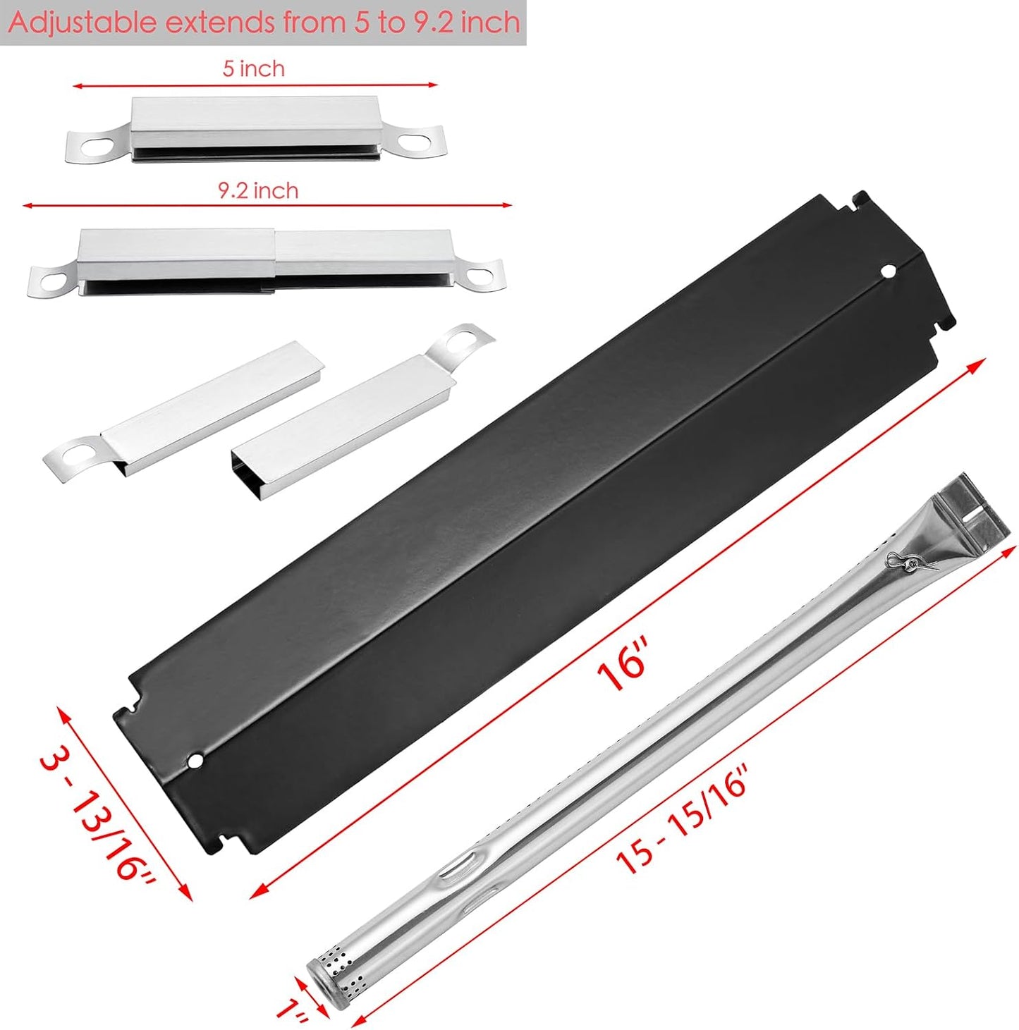 2 Pzas Placas Calor Repuesto Parrilla Char-Broil G515