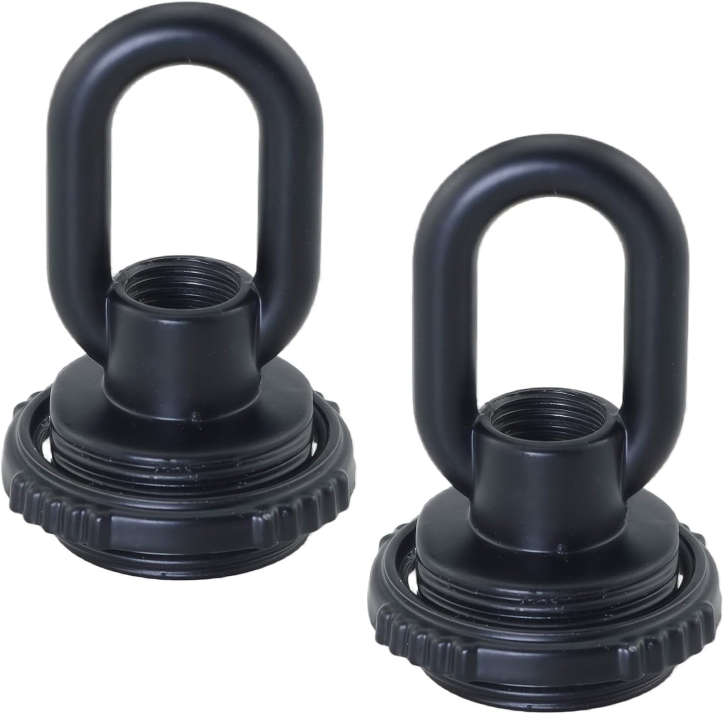 Soporte para lámpara anillo cristal 10x1mm 23x43mm negro mate