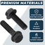 Perno brida M14-0.079 x 3.15pulg grado 10.9 negro