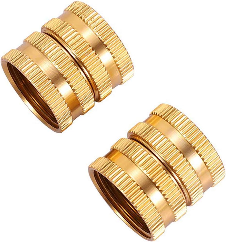 Manguera jardín conector rápido aluminio doble hembra giratorio