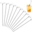10 Palillos Metal para Cóctel Golf 4.7pulg Catering Bufé
