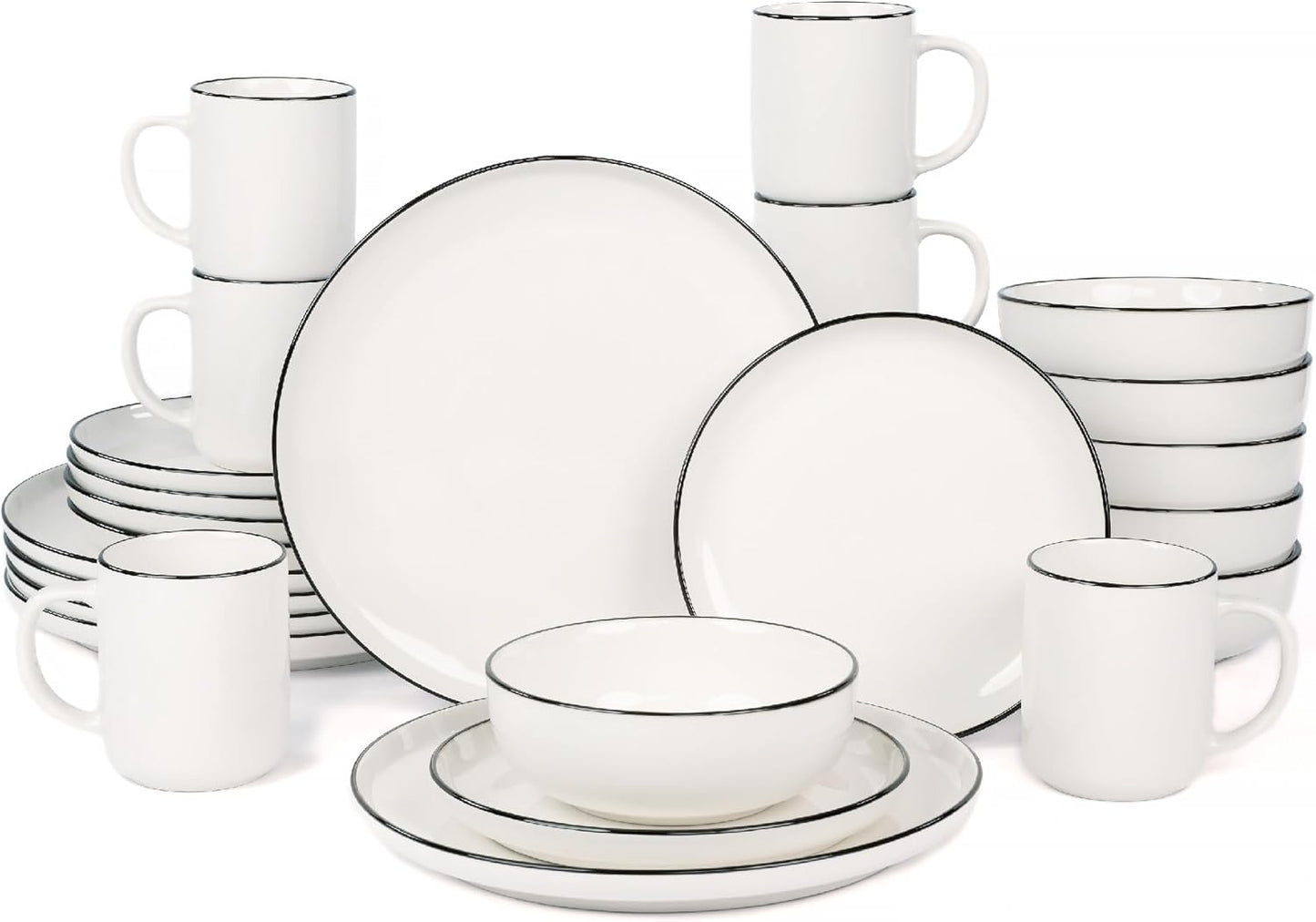 Set 24 Pzas Vajilla Porcelana 6 Personas