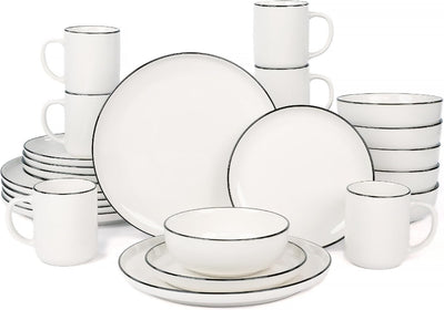 Set 24 Pzas Vajilla Porcelana 6 Personas