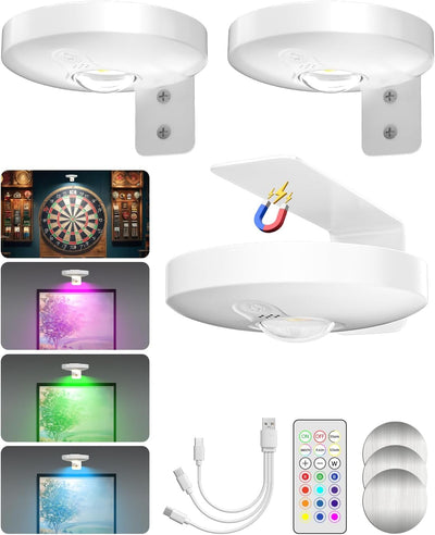 Luz inalámbrica RGB para pared con batería recargable