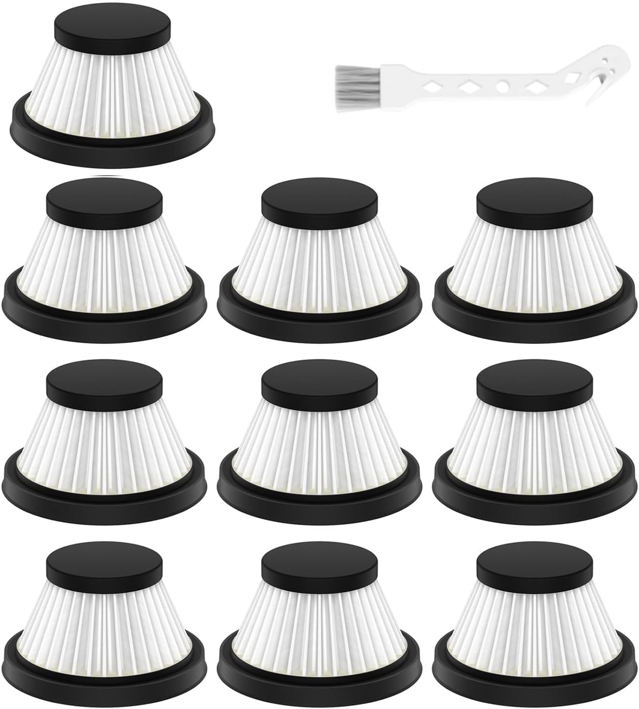 10 Filtros Vacío Comp Aspiradora Pato Negro Lavables