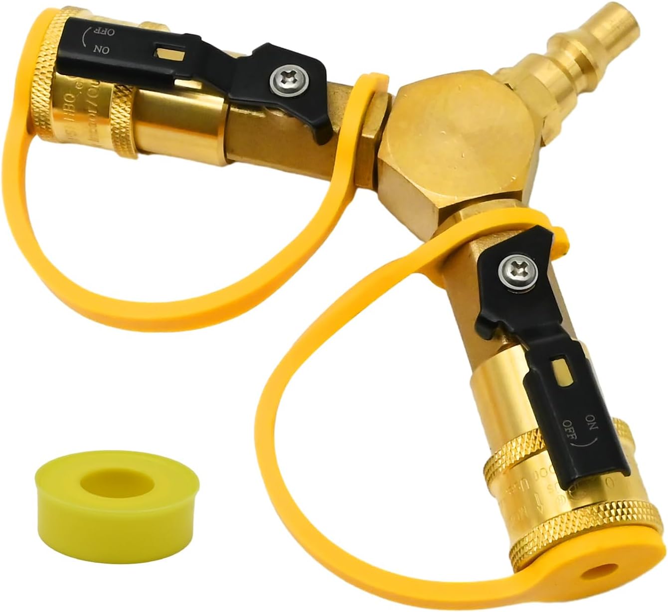 Adaptador propano RV 1/4pulg válvula conexión rápida