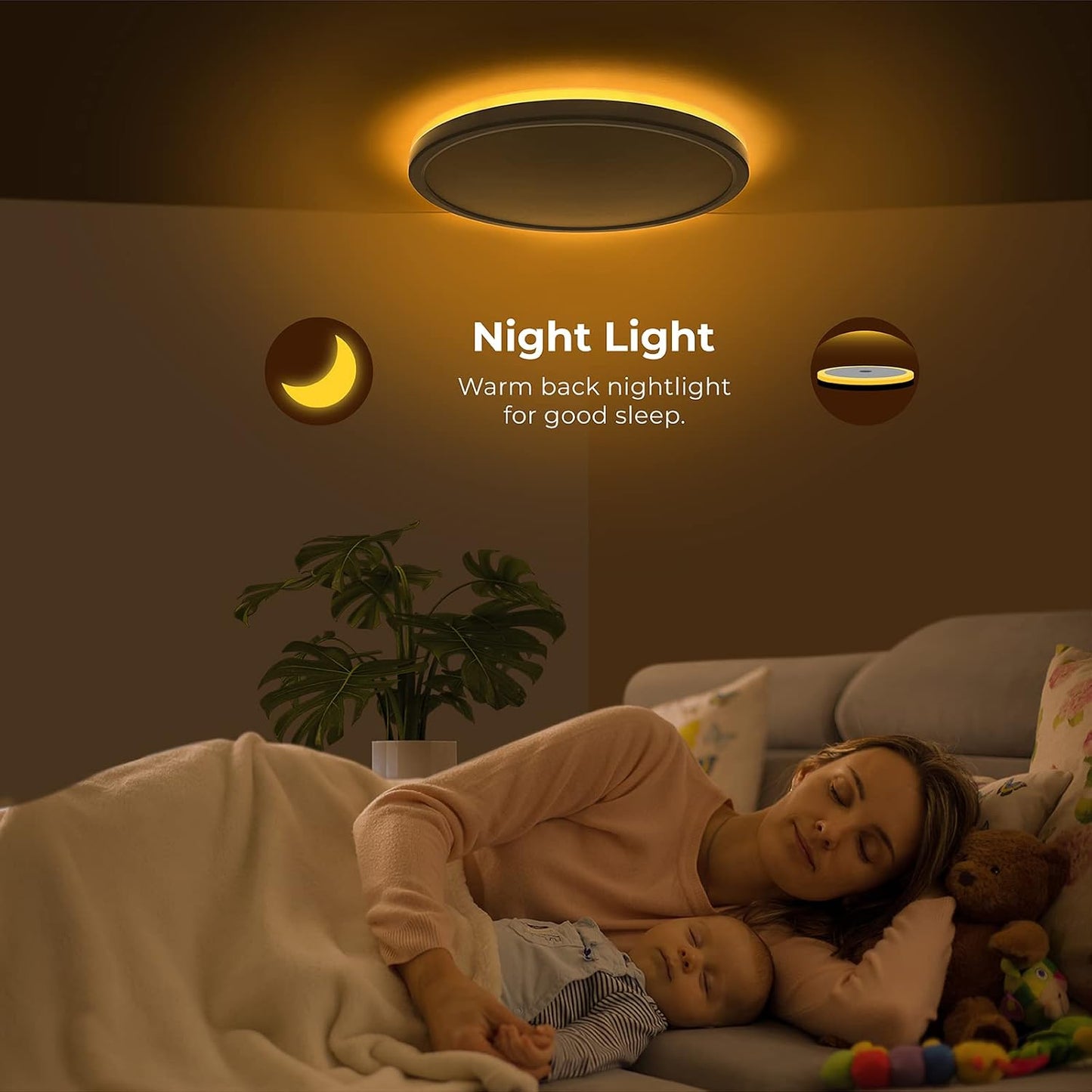 Lámpara techo LED regulable 12pulg blancas 2400lm