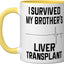 Taza Cerámica Humorística I Survived Mi Hermano Amarillo
