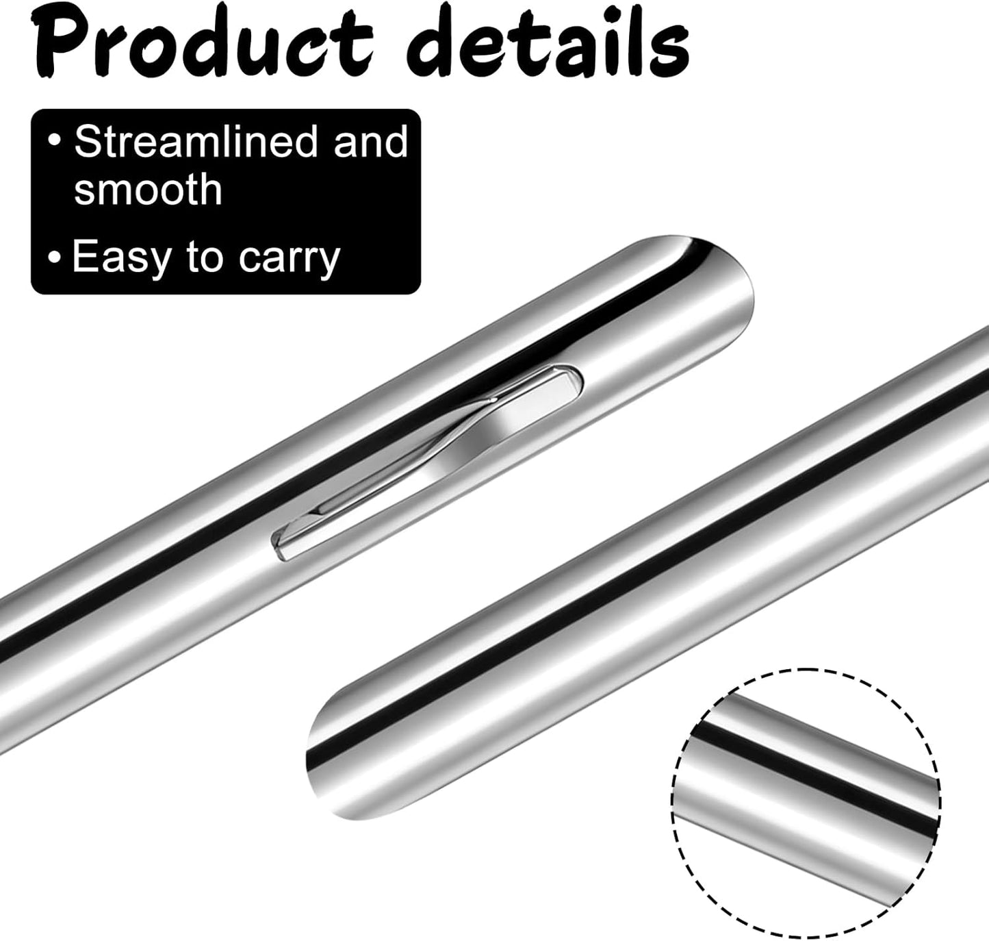 2 Pzas Barredora Migas Aluminio 5.98pulg Plateado