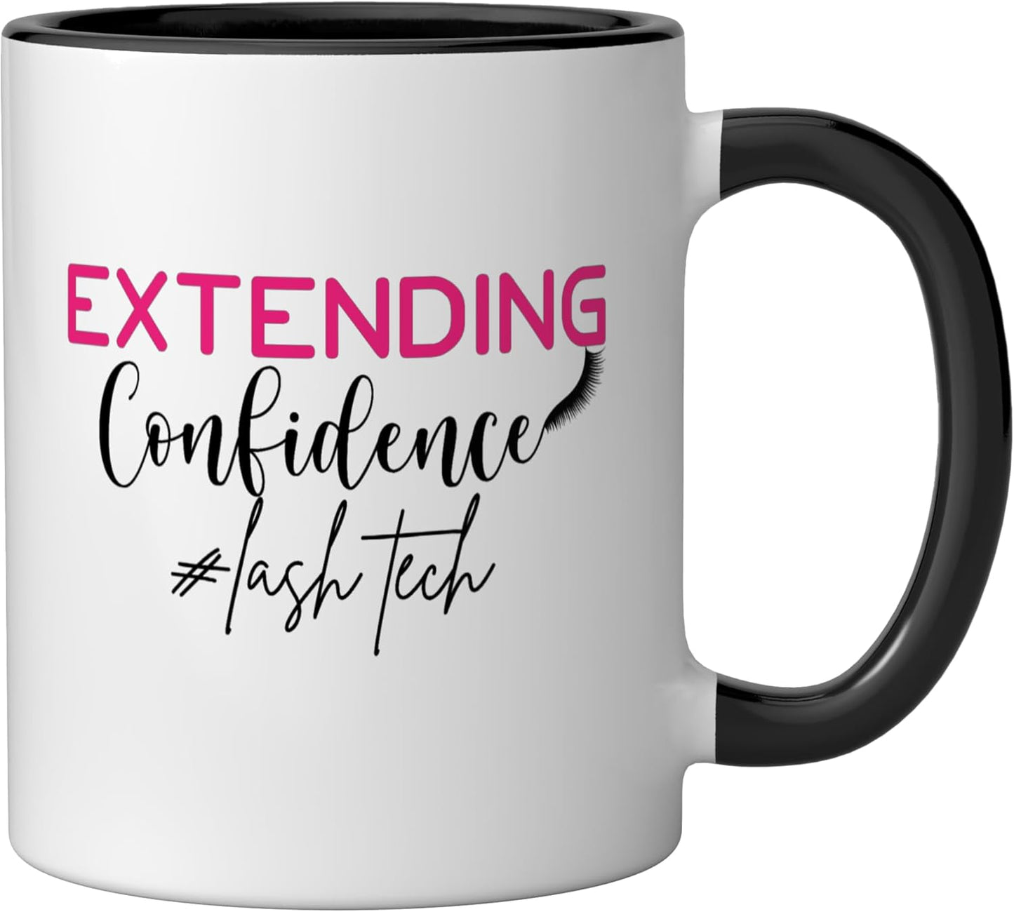 Taza Cerámica para Lashes Negra/Blanca