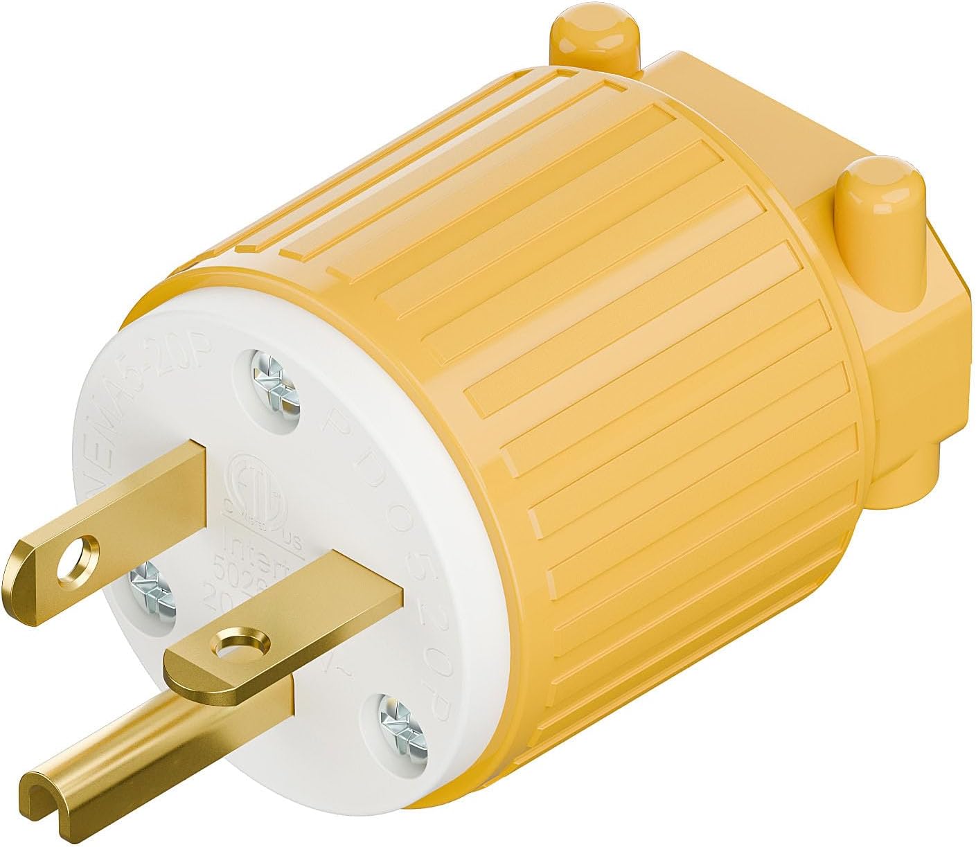 Enchufe Nema 5-20P 20A/125V ETL grado industrial