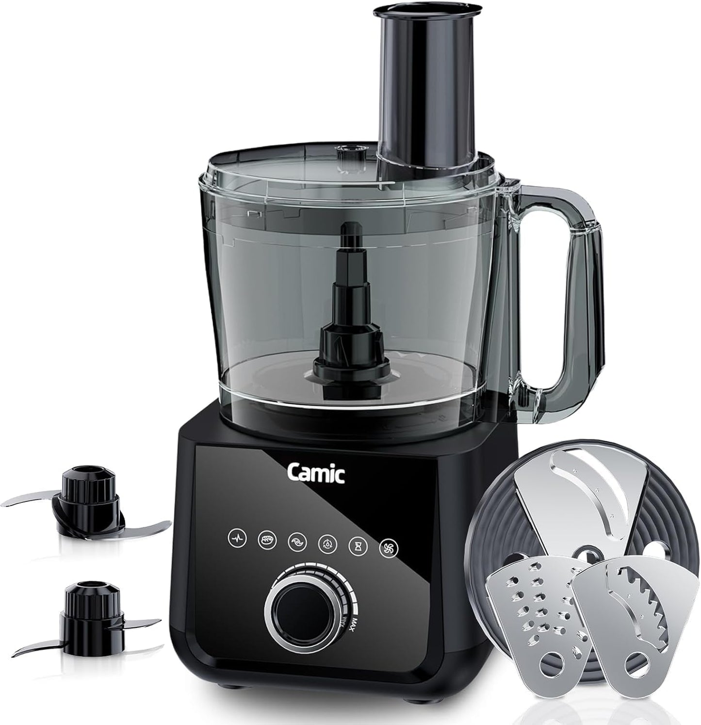 Procesador alimentos 600W rebanado picado hielo 6 preajustes