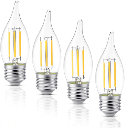 Bombilla E26 LED 4W blanco cálido para ventilador techo