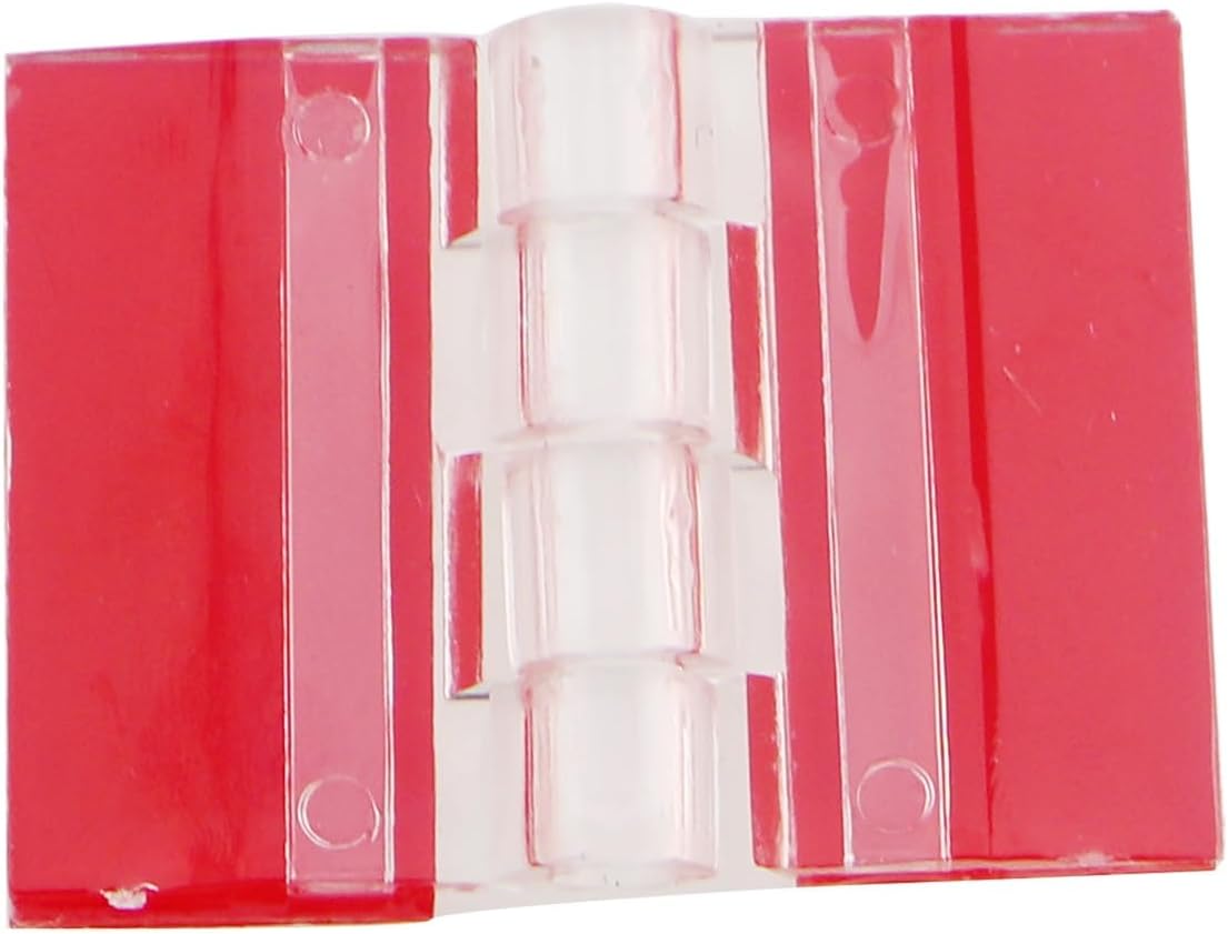 20 Pzas Bisagra Acrílica Transp. para Cajas Joyas y Manualidades