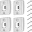 4 Placas Acero Inox Puerta Espaciador R 2-1/4x1-7/16