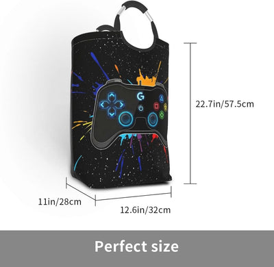 Bolsa plegable para ropa sucia con forro impermeable