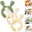 Estante multifunción de silicona para espátula paquete de 3 soportes mini utensilios cocina clip antideslizante sin goteo blanco verde amarillo