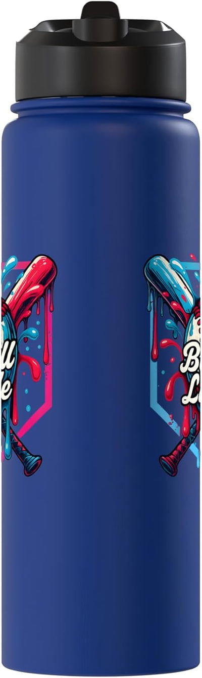 Botella de agua acero inoxidable aislada estilo vida deportiva para niños