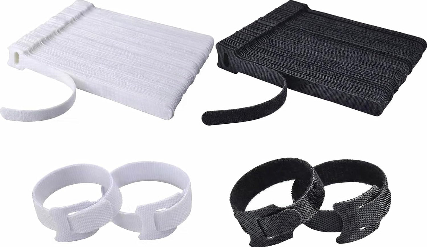 Pack 200 Bridas Reutilizables 8pulg Ajustables
