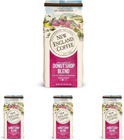 Café molido Donut Shop Blend medio tostado bolsa 18oz set 4