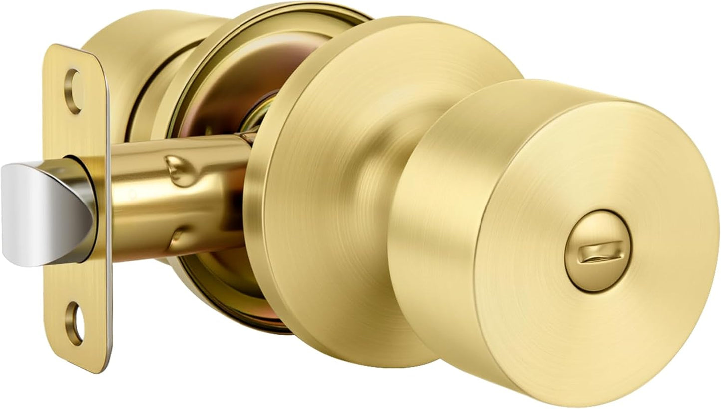 Pomos interiores dorados para puerta