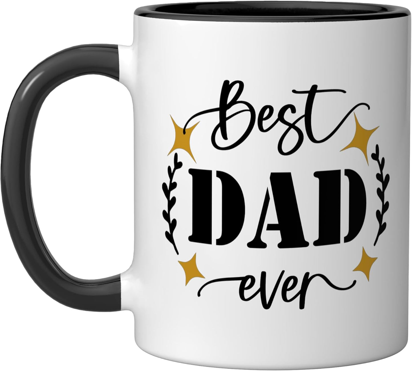 Taza Cerámica Dad Ever Negro/Blanco