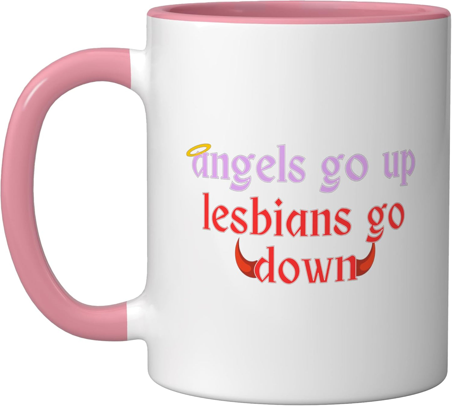 Taza Cerámica Rosa/Blanca