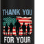 Bottella de agua acero inoxidable sin BPA con bandera USA