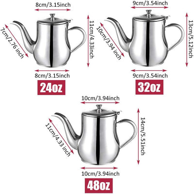 Olla filtro aceite acero inox malla 24oz con mango boquilla