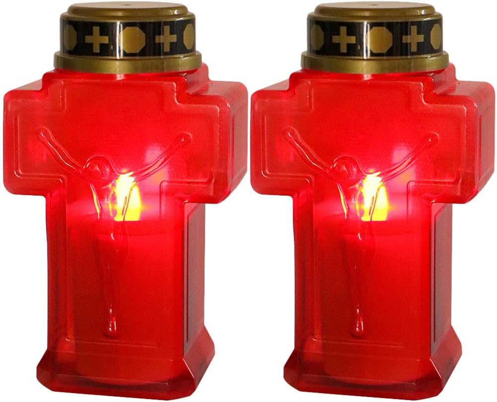 Velas Jesus Sin Llama Con Cruz Oracion Pilas Decoracion